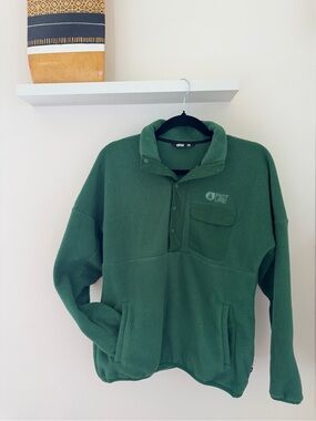 Picture Green Women's Half Button Fleece Pullover